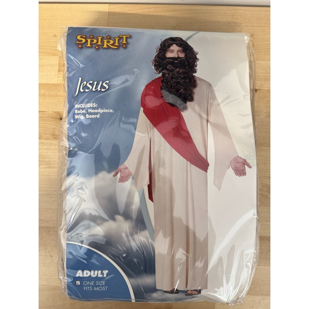 New Spirit Halloween costume Jesus‎ Adult One Size Fits Most